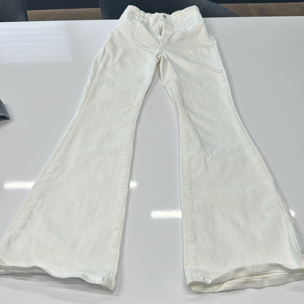 Free People White Denim Pants